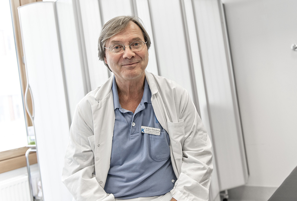Anders Österborg, professor och överläkare vid lymfomenheten inom Tema Cancer på Karolinska Universitetssjukhuset Solna.